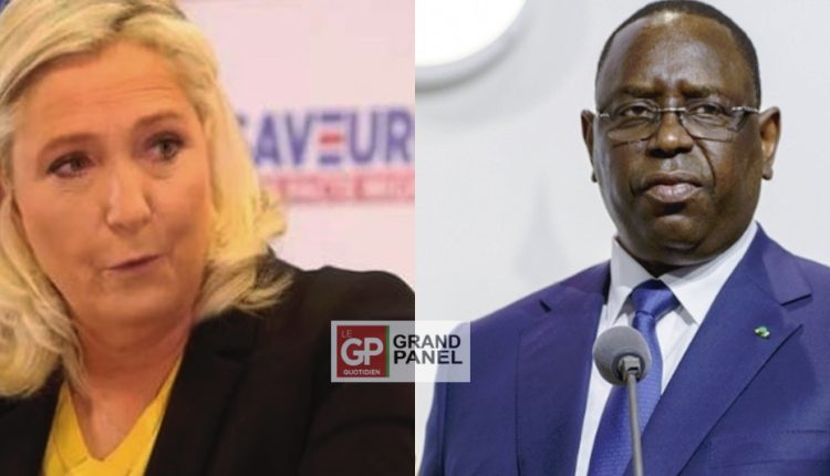 MARINE LE PEN ET MACKY SALL
